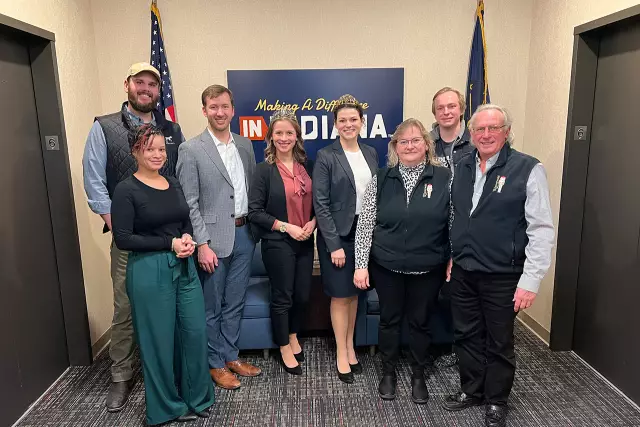 Besuch im Department of Agriculture, Jasper, Indiana