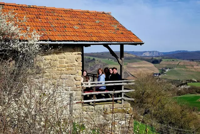 Erkundungstour im Naheland mit Blick auf den Rotenfels. 